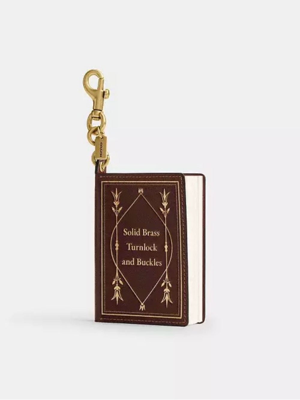 Coach Leather Notebook Charm in Maple - Picture 7 of 9